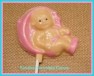 4204 Baby in Umbrella Chocolate or Hard Candy Lollipop Mold